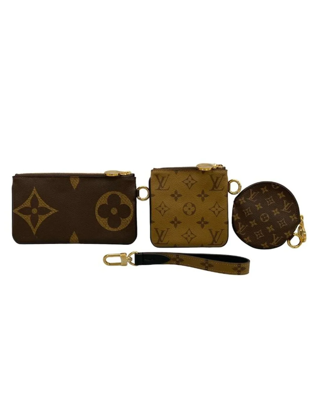 Louis Vuitton Pouch Monogram Reverse Pochette Trio